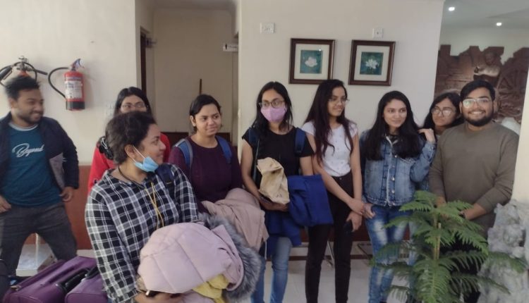 More than 60 Odisha students have arrived in Delhi from the Ukraine