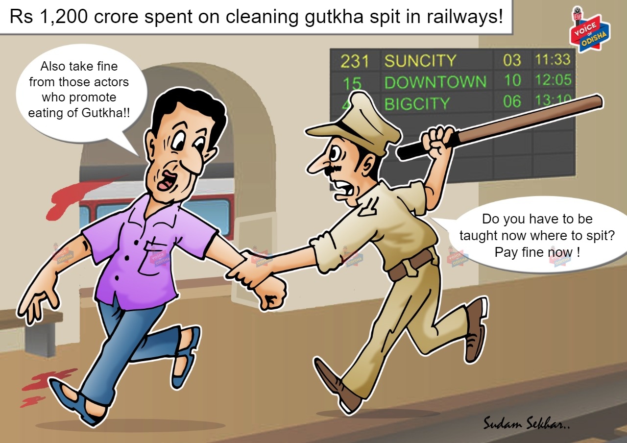Rs 1,200 crore spent on cleaning gutkha spit in railways