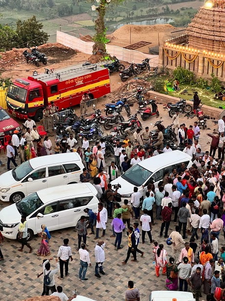 MP Aparajita Sarangi Walks To Tara Tarini Temple, vehicle booked