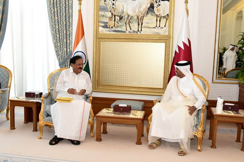 Vice President lauds India-Qatar economic partnership
