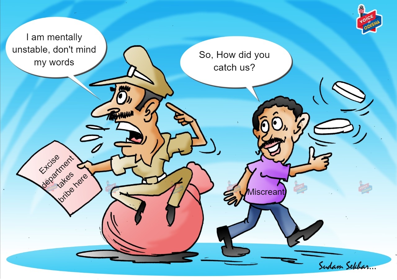 Bribe story cartoon