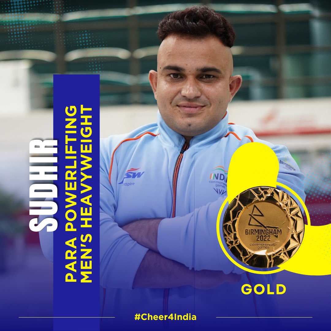 PM congratulates Sudhir for winning Gold Medal in para powerlifting event 