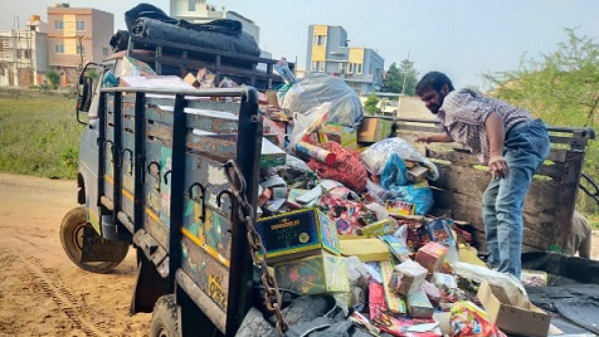 Firecrackers worth Rs 45 lakh seized in Ganjam village, one held