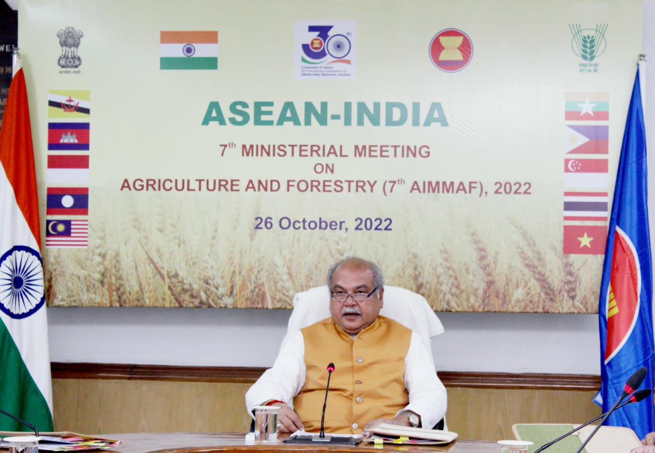 India's emphasis on closer regional cooperation with ASEAN countries for agricultural development