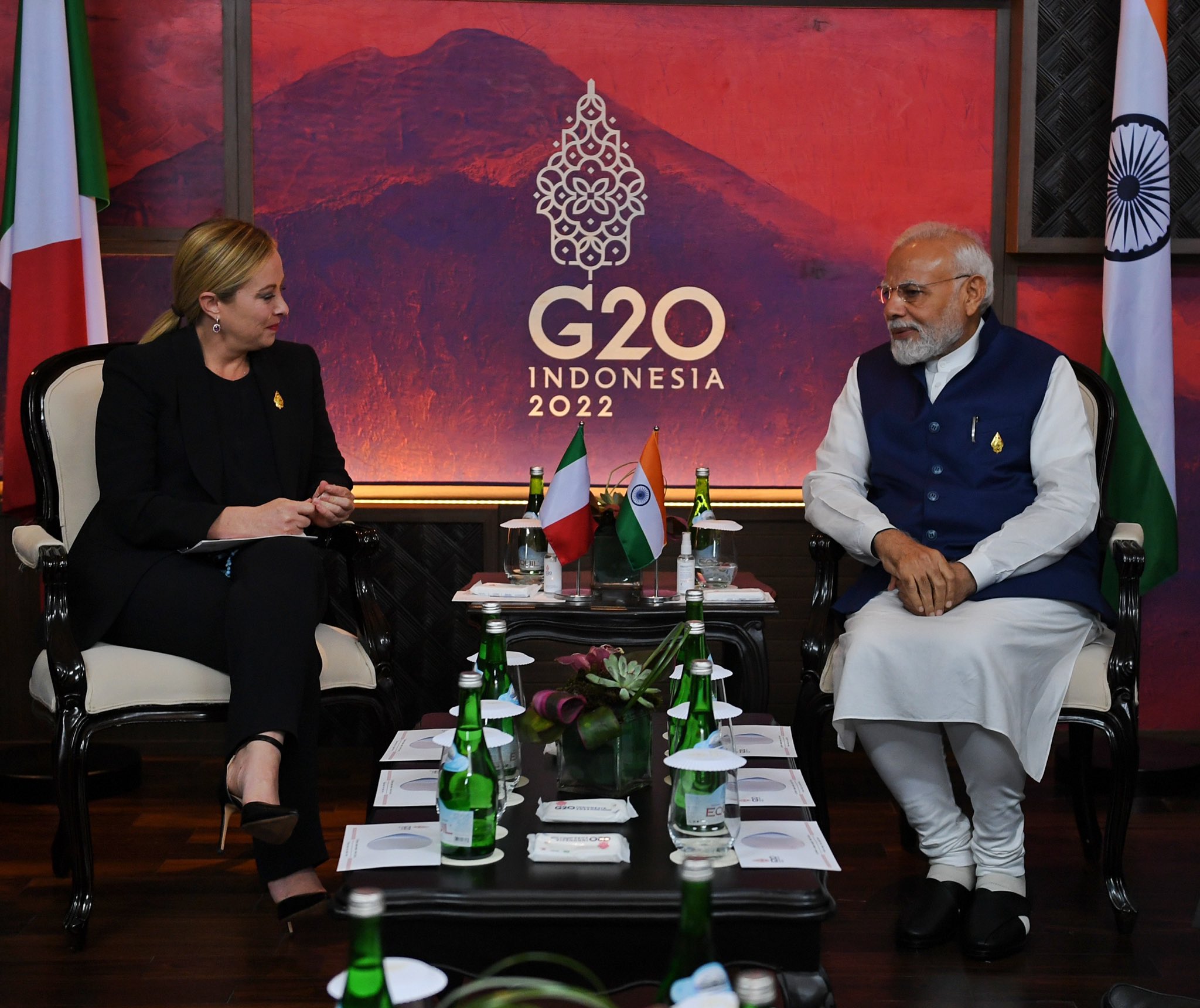 PM's meeting with the Prime Minister of Italy on the sidelines of G-20 Summit in Bali