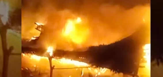 Major Fire In Niali Market, 49 Makeshift Shops Gutted