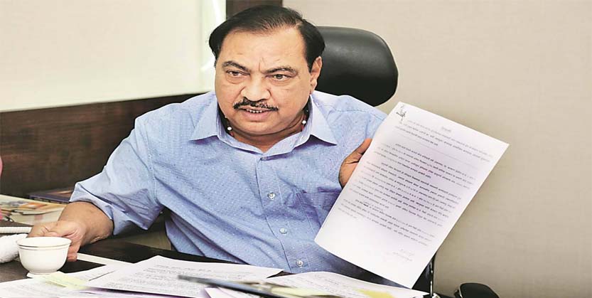 ବିଜେପି ଛାଡିଲେ ଏକନାଥ ଖଡସେ : ଫଡ଼ନାଭିସଙ୍କ ପାଇଁ ଇସ୍ତଫା