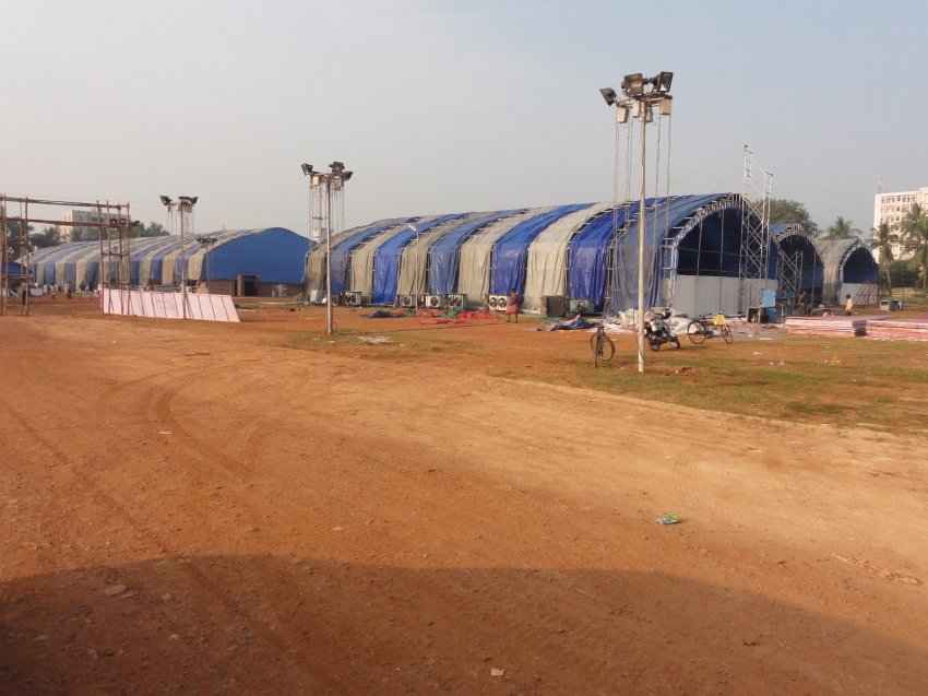 ପ୍ରଦର୍ଶନୀ ପଡିଆରେ ଡିଜିଙ୍କ ସୁରକ୍ଷା ସମୀକ୍ଷା 