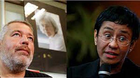 ଦୁଇ ସାମ୍ବାଦିକଙ୍କୁ ନୋବଲେ ଶାନ୍ତି ପୁରସ୍କାର