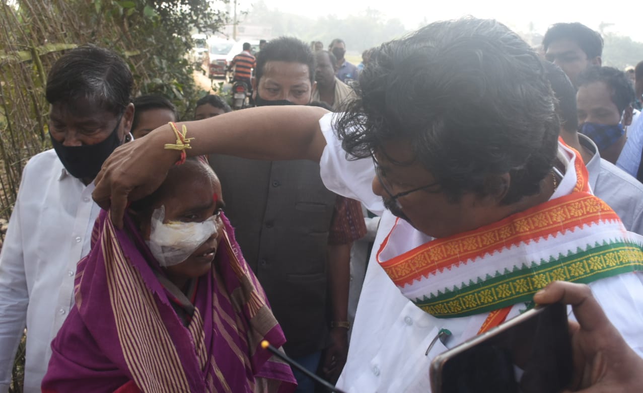 ଢିଙ୍କିଆରେ କଂଗ୍ରେସ ଟିମ, ଆହତଙ୍କୁ ଭେଟିଲେ ଚେଲ୍ଲାକୁମାର 