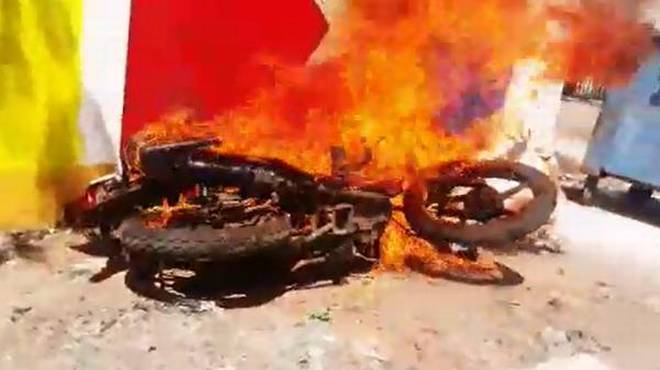  ୧୦ଟି ବାଇକ ଜଳିଗଲା