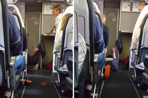 ବିମାନ ଭିତରେ ପୋଷାକ ଖୋଲି ବୁଲିଲେ ମହିଳା