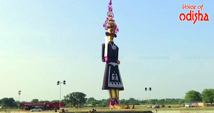 ଚଣ୍ଡୀଗଡ଼ରେ ଦୁନିଆର ସବୁଠୁ ବଡ଼ ରାବଣ ପ୍ରତିମା : ୨୨୧ ଫୁଟ୍ ଉଚ୍ଚତା, ଓଜନ ୭୦ କୁଇଣ୍ଟାଲ