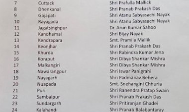 BJD appoints fresh observers for 30 districts