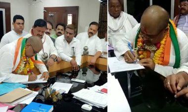 Congress Candidate Tarun Pandey Files Nomination