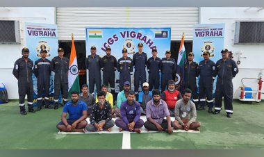 Indian Coast Guard brings home ten rescued fishermen from Maldivian waters