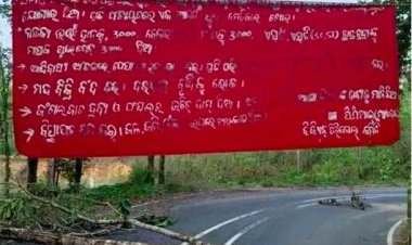 Maoists fell trees, block roads in Rayagada