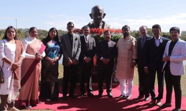 Indian Ambassador, along with Congress MP Neeraj Dangi, hosted a diplomatic reception at the Indian Embassy in Brasilia
