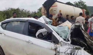 3 of family killed in tanker-car collision in Odisha's Koraput