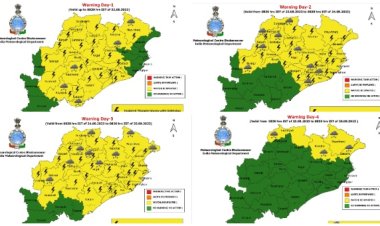 IMD warns of heavy rainfall, thunderstorm, lightning in Odisha for 4 days