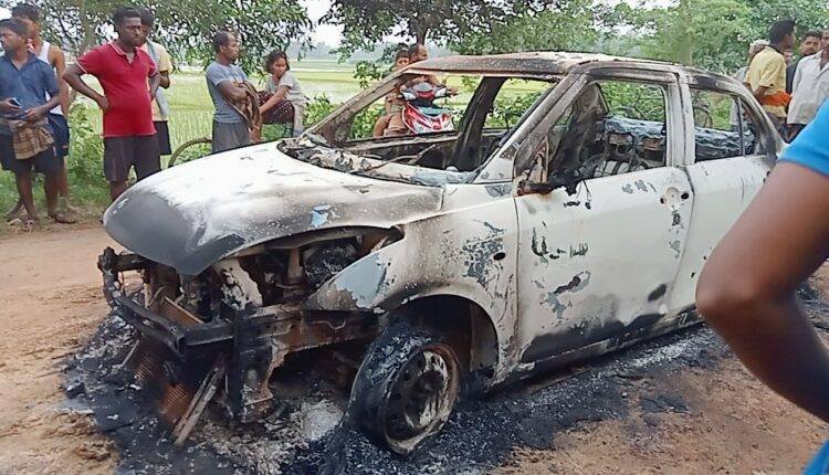 Miscreants loot man, burn down his at gunpoint car in Cuttack