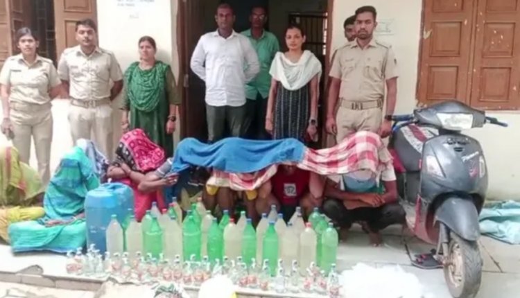 Excise department sized 238 liters of country-made liquor in Bhubaneswar; 8 arrested