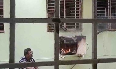 Fire breaks out at FM Medical College & Hospital in Balasore