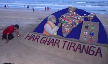 ଭାରତ ଛାଡ ଆନ୍ଦୋଳନ ସ୍ମୃତିରେ  ପୁରୀ ବେଳାଭୂମିରେ ପ୍ରବଳ ଭିଡ଼