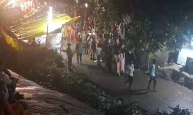 Seven people died in a stampede at a temple in Bihar, allegedly after volunteers lathi-charged the crowd.