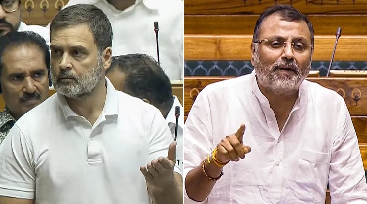 'Muslims have 56 castes, Christians 86, you want to give them...': Nishikant Dubey has issued a challenge to Rahul Gandhi regarding the caste census in Karnataka.