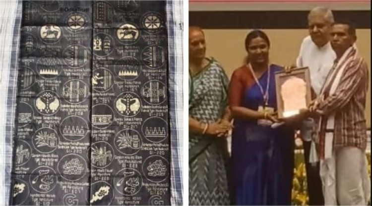 Bhubaneswar weaver Rasananda Meher has been honored with the National Handloom Award.