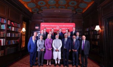 "Google to Nvidia: PM Modi's Roundtable Meeting with 15 Tech CEOs at MIT."